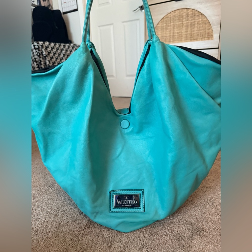 Valentino Leather Bow Hobo